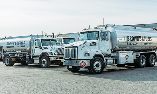 brown fuels truck